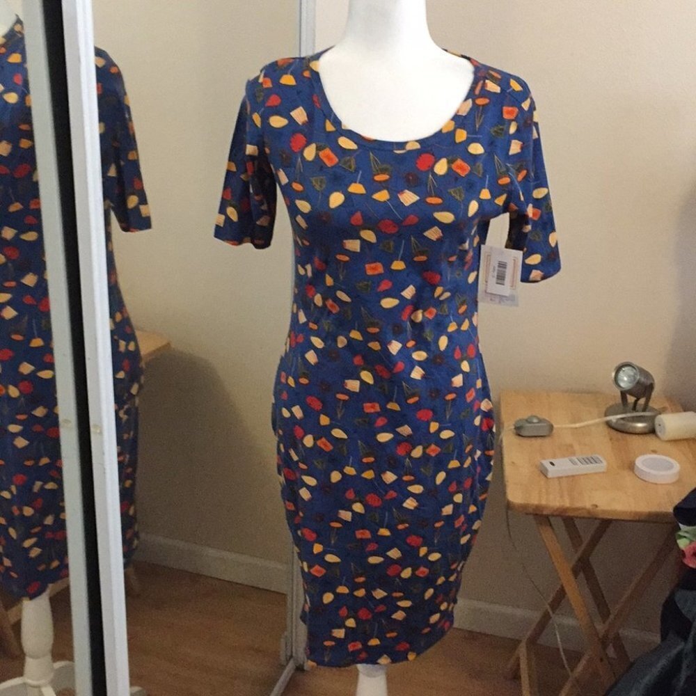 S LuLaRoe Julia Dress A05 45